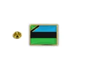pins pin's flag national badge metal lapel hat button vest zanzibar
