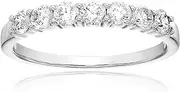 [Vir Jewels] AGS Certified I1-I2 1/2 ctw 14K 7 Stone Diamond Wedding Band (H-I Color)