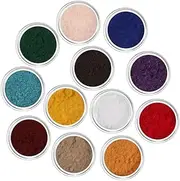 Gogogmee 2 Sets Manicure Pink Nail Gems Nail Art Decor Plush Pigment Powder DIY Salon Supply