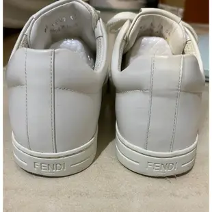 《大降價》FENDI 怪獸 皮革 小白鞋 休閒鞋 36號