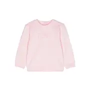 [Fendi] Fendi Chenille-logo Sweatshirt 12 IT PINK