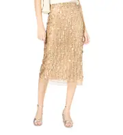 Gerard Darel Vellia Sequinned Skirt 40 FR/8 US