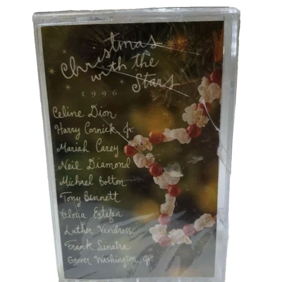 Christmas with the Stars Cassette Tape Celine Dion Diamond Sinatra Carey 1996