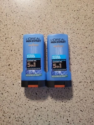 2 Loreal Men Expert Mountain Water 5 In 1 Body Face Hair Beard Shower Gel 10.2oz
