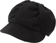[Ipetboom] Stylish Women Octagonal Hat Warm Beret for All Seasons Soft Design Enhances Facial Features for Casual Wear and Outdoor Activities