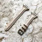 Beige Smooth Slim Elegant Soft Leather Band Strap for Fitbit Ionic Smartwatch