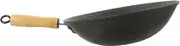 HAKIDZEL Household Wok Pan Bottom for Induction and Gas Stoves Traditional Hand Hammered Design Ergonomic Handle and Easy to Clean for Stir Frying Vegetables