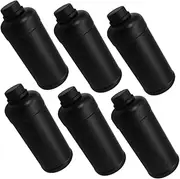 Hohopeti 6pcs Plastic Bottle Light-Proof Packaging Bottle Chemical Container Sample Containers Plastic Black