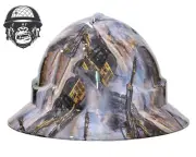 Custom Hydrographic Safety Hard Hat DRILL MACHINERY PRO CHOICE WIDE BRIM