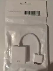 Genuine Original Apple Model A1368 Adapter 30 Pin To VGA Female - MC552ZM/B