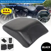 Black Passenger Seat Pillion For Harley Softail Classic FLSTC Fatboy FLSTF 07-17