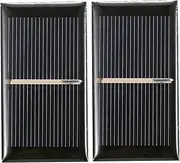 2PCS 0.28W 2V Solar Panel Polycrystalline Silicon Small Solar Cell DIY Camping Portable Power Solar Panel Compatible for Toys Light Lamp Fan Pump