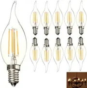 10pcs 6w Edison Light Bulb Vintage Industrial Cafe Bar Filament Led Globe E14