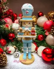 Christmas Nutcracker Candy Land Soldier 12” NEW Pastel Cookie Gingerbread Baking