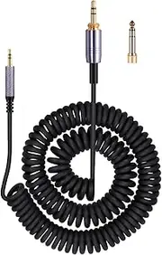 weishan Coiled Audio Cable Compatible with Bose QuietComfort Ultra QC45 / QC35 / QC25 / NC700 Headphones, 2.5mm to 3.5mm(1/8”) Extension Aux Cord 4ft to 14ft