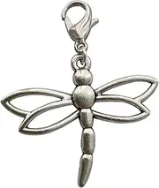 [WYGUYO] 2 pcs in set Dragonfly Clip on Charm, Dragonfly Zipper Pull, Insect Jewelry, Weired Jewelry Accessories