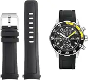 [Asackbper] Fit for IWC AQUATIMER Ocean Timepiece Fit for IWC IW356802 376705 376711 men's watchband Quick Release Curved End fluoro rubber watch Strap
