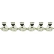 Kluson 3x3 Vintage Diecast Sealfast Tuners Chrome, Metal Keystone Buttons