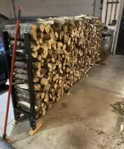 Outdoor Firewood Rack with Cover, Firewood - Brand New