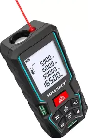 Laser Measure, 165 Feet Laser Measurement Tool with 2 Bubble Levels, ±1/16Inch A