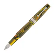 Leonardo Supernova Regular Size Fountain Pen in Galleria with Silver Trim, Broad