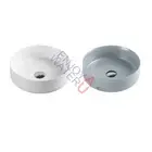 350mm Bathroom Above Counter Top Ceramic Hand Wash Basin Vanity Sink Round Bowl