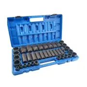 39PCS 1/2-Inch Drive Impact Socket Set, CR-V Steel Standard & Deep Socket, SA...