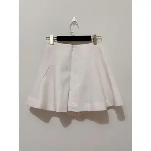 日本LOWRYS FARM 白色荷葉褲裙M