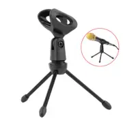 Microphone Stand Desktop Tripod Mini Portable Table Stand Adjustable Mic Stand