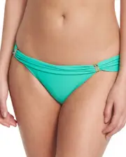 NEW ViX Paula Hermanny Solid Bia Tube Swimwear Bottom Full Cut Mint XS $97