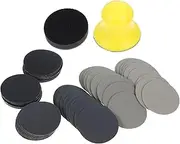 SOLUSTRE Complete 62pc Sanding Kit Fine Grit Sandpaper Polishing Buffing Wheel Dry Wet Sander Sheets Sanding Blocks Orbital Sandpaper Sheets