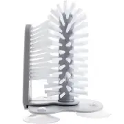 3 Pcs Washing Suction Cup Stand Glassware Milk Bottle Cleaning Brush Tool