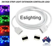 2M 4 PIN RGB LED STRIP LIGHT TO CONTROLLER EXTENSION CONNECTOR CABLE CORD LEAD