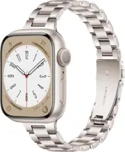 Metal Band Compatible with Apple Watch Strap 41mm 40mm 38mm, Stainless Steel