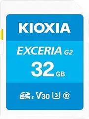 KIOXIA KLNEB032G Formerly Toshiba Memory SD Card, 32 GB, SDHC UHS-I U3 V30, Class 100 MB/s Read Speed, Made in Japan, 5 Years Manufacturer's Warranty