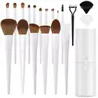 20PC Professional Makeup Brush Set with Case - Foundation, Eyeshadow, Contour