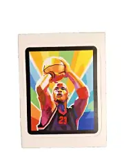 Michael Jordan Mosaic Style Basketball Sticker Card