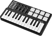 SPACTZ Panda Mini Portable Mini 25-Key USB Keyboard and Drum Pad MIDI Controller