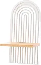 Vintage Wall Shelf with Ledge Minimalist Floating Picture Ledge for Home Decor Easy to Install Shelf for Displaying Books Plants and Decorative for Living Bathroom