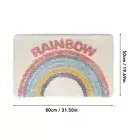 Bath Mat Strong Water Absorbent Prevent Slip Bathroom Floor Mat For Home Entr BU
