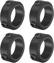 uxcell 4pcs Set-Screw Collars 14mm Bore, 1045 Steel Shaft Collars, 21mm OD, 8mm Width Axle Collar Clamp for Linear Rod Shaft Guide