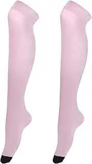 [Joitme] Pink Blue Gradient Knee Socks, Soft and Lightweight, Socks for Boots, Pink Blue Gradient -2