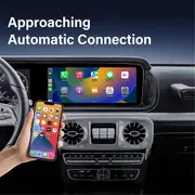 Wireless Carplay Adapter Convert Wired CarPlay to Wireless Carplay Adapter for IOS 10+ and for Android Auto,C Black