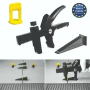 Lippage Tile Leveling System - Clips, Reusable Wedges and Installation Tool