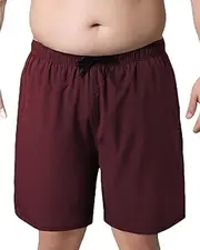 [Arcweg] Swimming Trunks Mens Plus Sizes XXL 6XL Board Shorts for Men Mesh Lining Beach Board Shorts Swimsuit Bathing Suits for Men, Wine red (Wine red-1), 4X-Large Plus