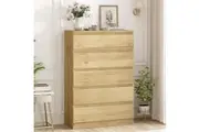 Cosmoliving Chest of 5 Drawers Tallboy Bedroom Storage Dressers Cabinet