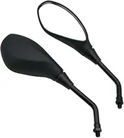 ZHAOYUFEN Universal Compatible With M10 Compatible With R1200 R1250GS F650 F750 F850 F700 F800 G310 GS Motorcycle Rearview Mirror Modification Accessories(Black A)