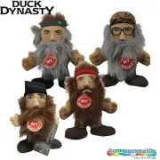 Commonwealth Duck Dynasty 8 Inch Plush with Sound Set of 4 Dolls New In Stock