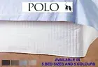 POLO Quilted Valance bed Skirt - Single, King Single, Double, Queen & King sizes