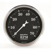Auto Meter Tachometer Gauge 1798; Old Tyme Black 0 to 7000 RPM 3-1/8" Electrical
